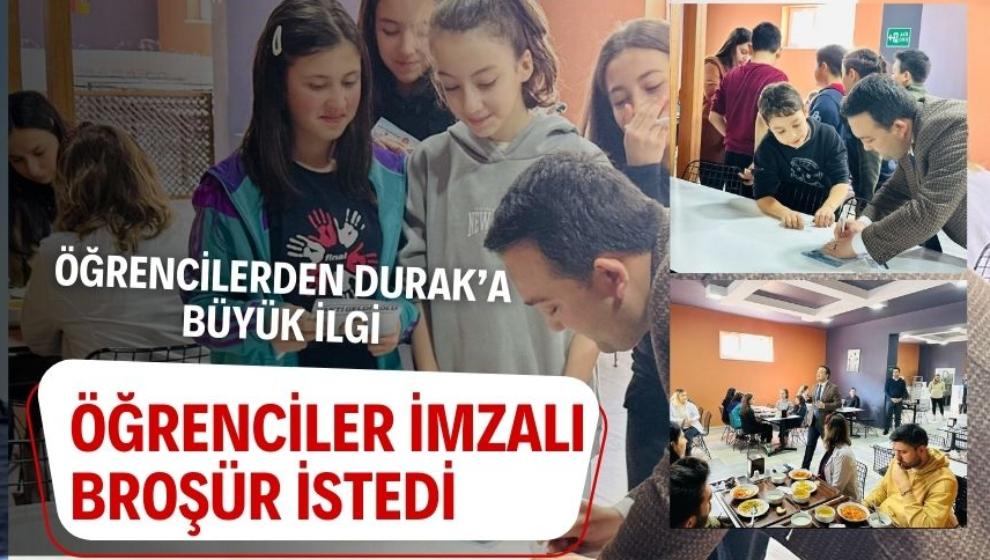 ÖĞRENCİLERDEN DURAK'A BÜYÜK İLGİ