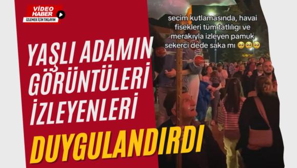 Yaşlı adamın görüntüleri izleyenleri duygulandırdı...