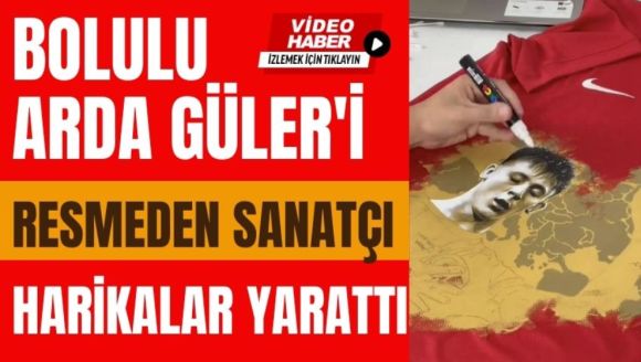 Bolulu Arda Güler'i Resmeden Sanatçı Harikalar Yarattı