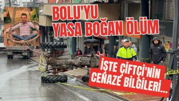 Bolu'yu yasa boğan ölüm, Çiftçi'nin cenaze bilgileri...