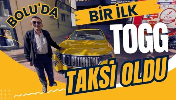 Bolu'da bir ilk, Togg taksi oldu