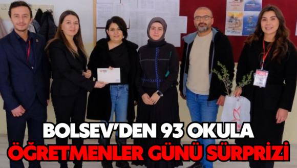 Bolsev'den 93 okula Öğretmenler Günü sürprizi