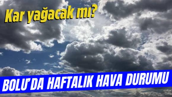 Bolu'da haftalık hava durumu açıklandı! Kar yağacak mı?