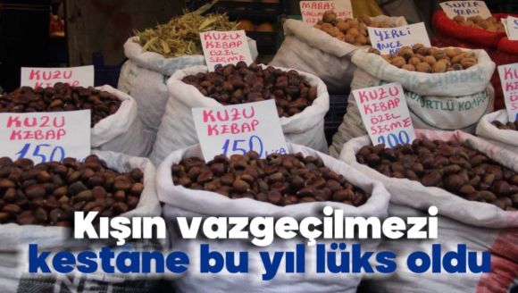 Kışın vazgeçilmezi kestane bu yıl lüks oldu