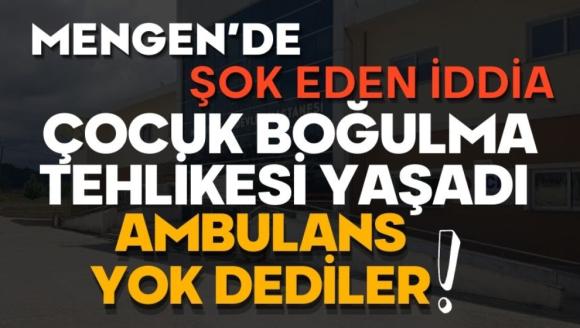 Mengen'de 11 yaşındaki çocuk ölümden döndü