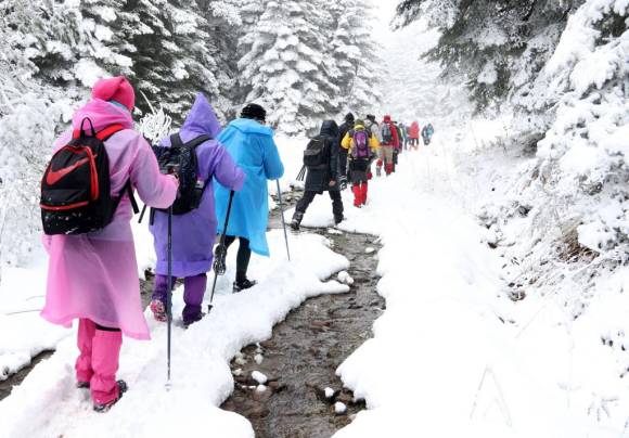 Muhteşem doğa yürüyüşü nefes kesti