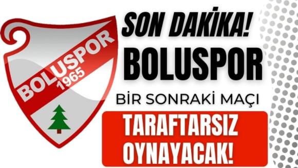 Son dakika! Boluspor bir sonraki maçı taraftarsız oynayacak!