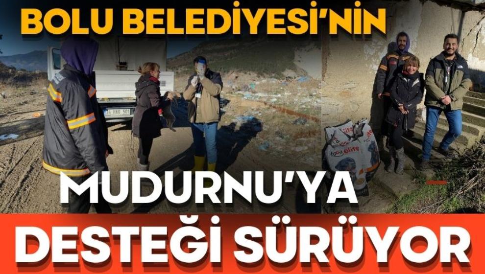 Bolu Belediyesi'nin Mudurnu'ya desteği sürüyor