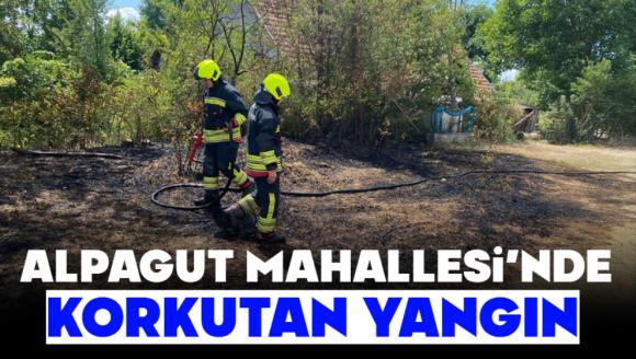 Alpagut Mahallesi'nde Korkutan Yangın