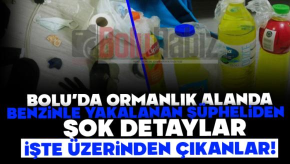 Bolu'da Ormanlık Alanda Benzinle Yakalanan Şüpheliden Şok Detaylar