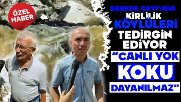 Gerede Çayı'nda Kirlilik Köylüleri Tedirgin Ediyor: “Canlı Yok, Koku Dayanılmaz”