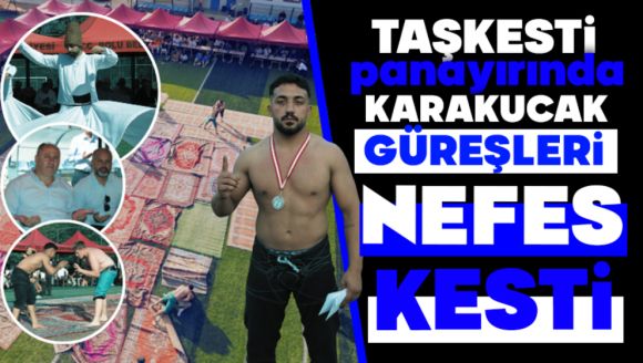 Taşkesti Panayırında Karakucak Güreşleri Nefes Kesti