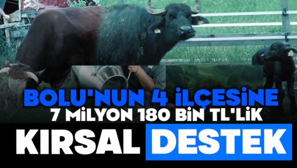 Bolu'nun 4 İlçesine 7 Milyon 180 Bin Tl'lik Kırsal Destek