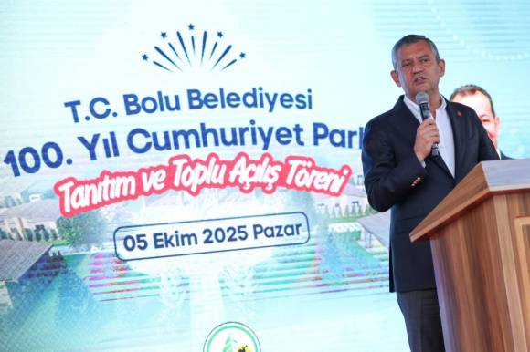 Özgür Özel, Bolu Belediyesi'nin Proje Tanıtım ve Toplu Açılış Töreni'ne katıldı