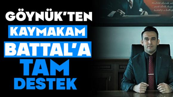 Göynük'ten Kaymakam Battal'a Tam Destek