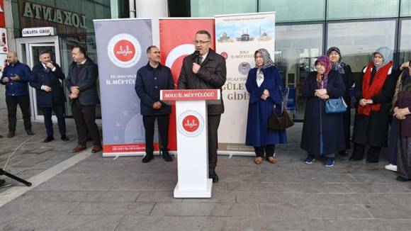 Bolu'dan Şevval Umresi Kafilesi Dualarla Uğurlandı