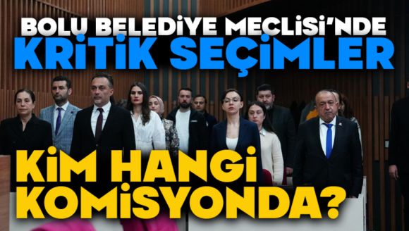 Bolu Belediye Meclisi'nde kritik seçimler, Kim Hangi Komisyonda?
