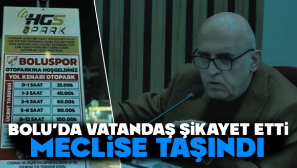 Bolu'da Vatandaş Şikayet Etti, Meclise Taşındı
