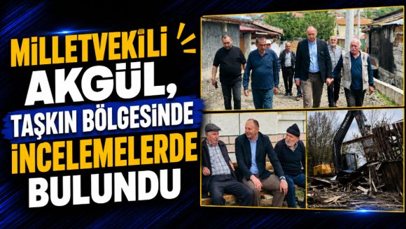 Akgül, Taşkın Bölgesinde İncelemelerde Bulundu