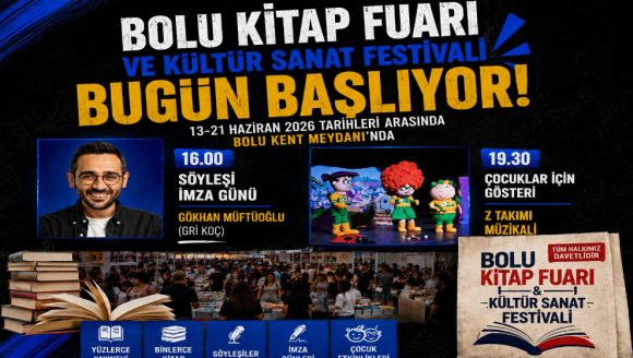 Bolu Kitap Fuarı ve Kültür Sanat Festivali Bugün Başlıyor