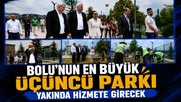 Bolu'nun en büyük üçüncü parkı yakında hizmete girecek