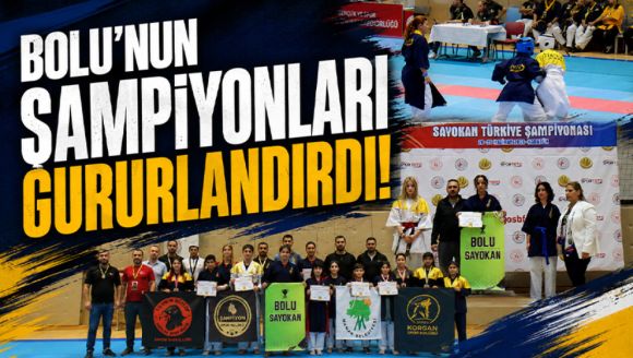 Bolu'nun Şampiyonları Gururlandırdı