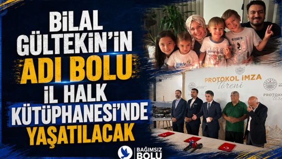 Bilal Gültekin'in Adı Bolu İl Halk Kütüphanesi'nde Yaşatılacak