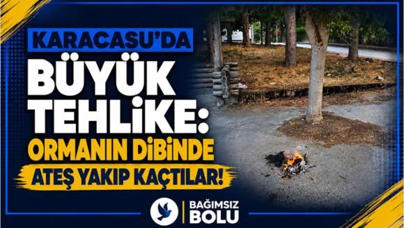 Karacasu'da büyük tehlike: Ormanın dibinde ateş yakıp kaçtılar!
