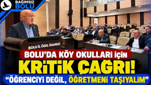 BOLU'DA KÖY OKULLARI İÇİN KRİTİK ÇAĞRI!  “ÖĞRENCİYİ DEĞİL, ÖĞRETMENİ TAŞIYALIM”