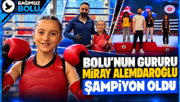 Bolu'nun genç sporcusu Miray Alemdaroğlu şampiyon oldu